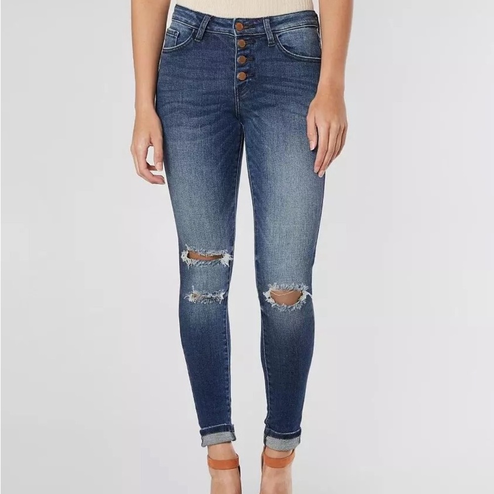 KanCan Jeans- Signature Mid-Rise Skinny Stretchy Jean Size 25